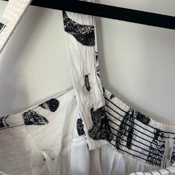 Anthropologie Square-Neck Waistless Hawaiian Floral Midi Maxi Pocket Dress - Picture 12 of 14